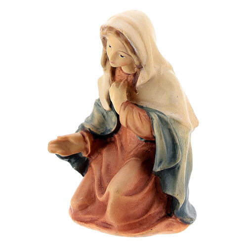 Virgem Maria figura madeira para presépio Val Gardena Matteo com figuras altura média 12 cm 2