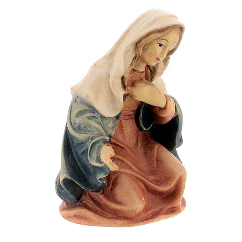 Virgem Maria figura madeira para presépio Val Gardena Matteo com figuras altura média 12 cm 3