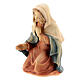 Virgem Maria figura madeira para presépio Val Gardena Matteo com figuras altura média 12 cm s2