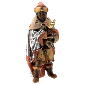 Heilige Könige Holzfigur für Matteo-Krippe Grödnertal, 12 cm