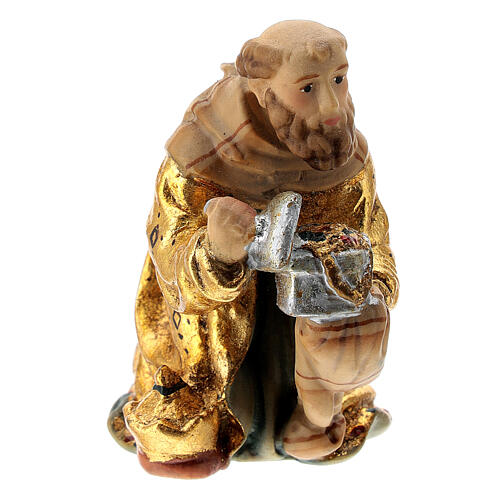 Trzej Królowie do szopki Matteo, drewno Val Gardena 3