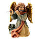 Angel with flute Nativity scene 12 cm wood Val Gardena s1