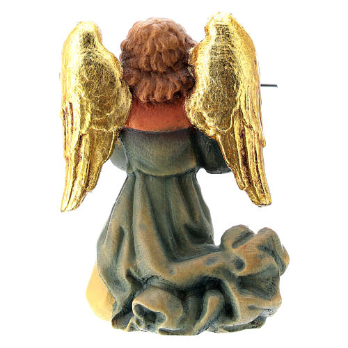 Angel with flute Val Gardena wood "Matthew" Nativity Scene 12 cm 4
