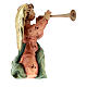 Engel mit Trompete Holzfigur für Matteo-Krippe Grödnertal, 12 cm s2