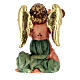 Engel mit Trompete Holzfigur für Matteo-Krippe Grödnertal, 12 cm s3