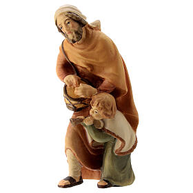 Musico con bambino presepe Matteo Val Gardena 12 cm