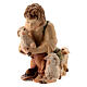 Shepherd with lambs Nativity scene 12 cm wood Val Gardena s2