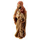 Pastor com cordeiros figura de madeira para presépio Val Gardena modelo Matteo com personagens altura média 12 cm s2