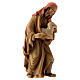 Pastor com cordeiros figura de madeira para presépio Val Gardena modelo Matteo com personagens altura média 12 cm s3