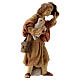 Shepherd with lambs in his arms Nativity scene 12 cm wood Val Gardena s3