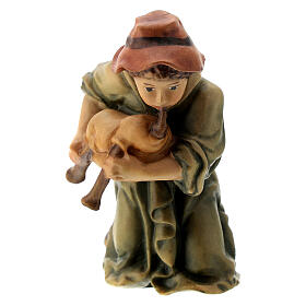 Bagpipe player Nativity scene 12 cm wood Val Gardena