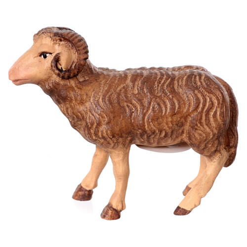 Ram for 12 cm Matteo Nativity Scene, wood, Val Gardena 3