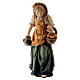 Pastorinha com cesto e jarro figura de madeira para presépio Val Gardena modelo Matteo com personagens altura média 12 cm s1