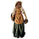 Pastorinha com cesto e jarro figura de madeira para presépio Val Gardena modelo Matteo com personagens altura média 12 cm s4