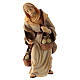 Pastor com garrafões figura de madeira para presépio Val Gardena modelo Matteo com personagens altura média 12 cm s1