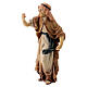 Viajante com dromedário figuras de madeira para presépio Val Gardena Matteo com personagens altura média 12 cm s3