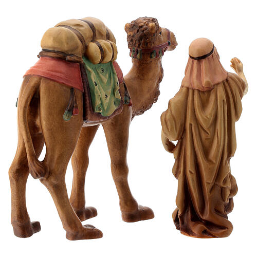 Camel and camel handler for 12 cm "Matthew" Nativity Scene Val Gardena wood 4