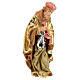 Rei Mago com incenso figura de madeira para presépio Val Gardena modelo Matteo com personagens altura média 12 cm s1