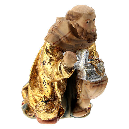 Król Mędrców klęczący, szopka Matteo, Val Gardena 3