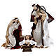 Nativity set with 10 characters, resin and fabric, 34 cm s2