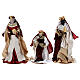 Nativity set with 10 characters, resin and fabric, 34 cm s3