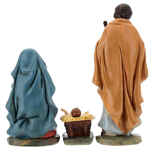 Complete Nativity set, 11 characters, resin, 15 cm 6