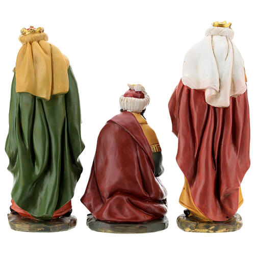 Complete Nativity set, 11 characters, resin, 15 cm 7