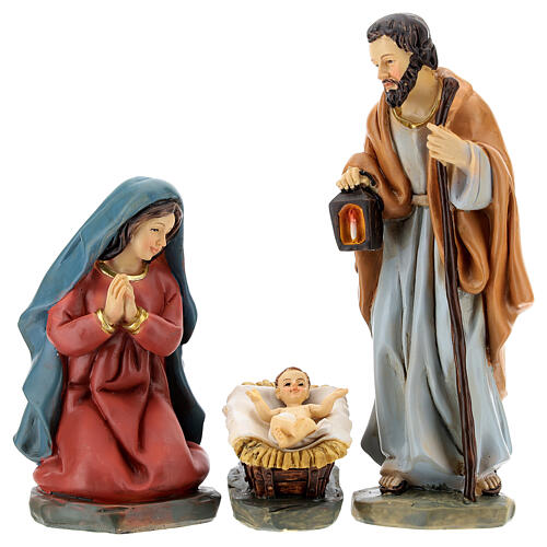 Complete nativity scene 11 resin figurines 15 cm 2