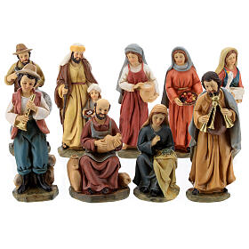 Nativity scene in resin 15 cm