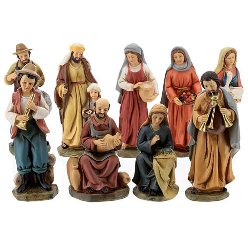 Nativity scene in resin 15 cm 1