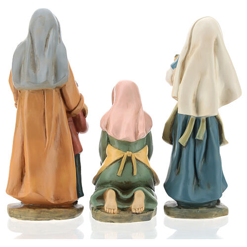 Nativity set of 9 characters, resin, 15 cm 6