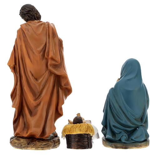 Nativity set of 9 characters, resin, 15 cm 18