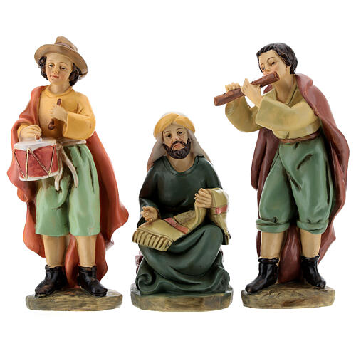 Nativity set 9 statues in resin 15 cm 4