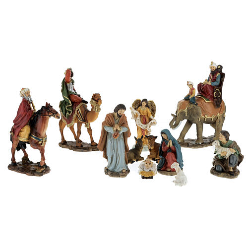 Nativity Scene resin characters 19 cm set of 11 1