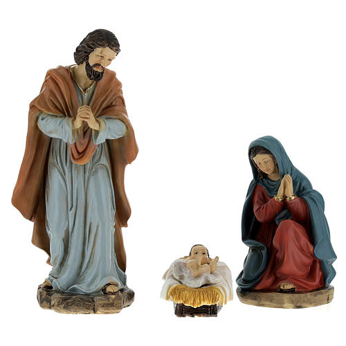 Nativity scene set 11 characters in resin 20 cm 2