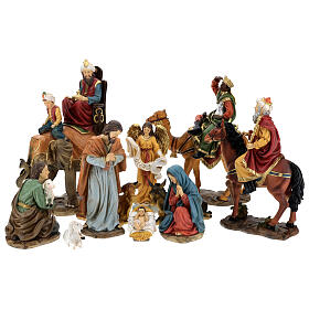 Complete Nativity Scene set 11 resin characters of 30 cm