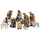 Zestaw 12 figurek do szopki Kostner 12 cm, drewno Val Gardena s1