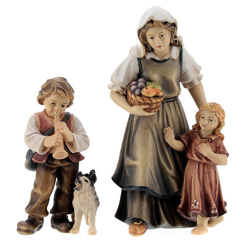 Zestaw 22 elementów do szopki Kostner, ręcznie malowane, Val Gardena 5