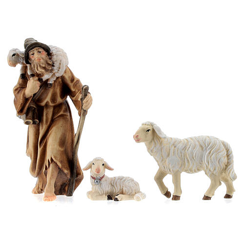 Rainell Nativity Scene set of 11 figurines 11 cm average height painted wood of Val Gardena 5
