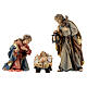 Rainell Nativity Scene set of 11 figurines 11 cm average height painted wood of Val Gardena s2