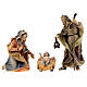 Original Ulrich Nativity Scene set of 14 figurines 12 cm average height wood of Val Gardena s2