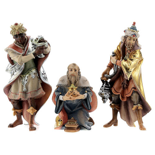 Nativity scene set Original Ulrich 14 pcs painted 12 cm Valgardena wood 3