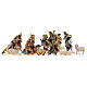 Nativity scene set Original Ulrich 14 pcs painted 12 cm Valgardena wood s4