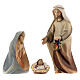 Original Cometa Nativity Scene set of 14 figurines 12 cm average height painted wood of Val Gardena s2