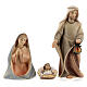 Original Cometa Nativity Scene set of 14 figurines 12 cm average height painted wood of Val Gardena s3