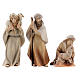 Original Cometa Nativity Scene set of 14 figurines 12 cm average height painted wood of Val Gardena s7
