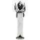 Weißer Engel mit Harfe aus Metall fűr Weihnachtskrippe, 60 cm s4