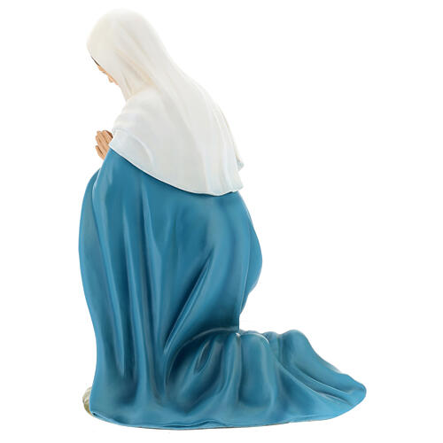 Fibreglass statue of Mary with crystal eyes, painted, for Landi's outdoor Nativity Scene of 100 cm 6
