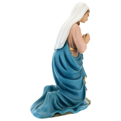 Fibreglass statue of Mary with crystal eyes, painted, for Landi's outdoor Nativity Scene of 100 cm 7