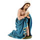 Estatua Virgen fibra de vidrio ojos cristal pintada belén Landi 100 cm exterior s3